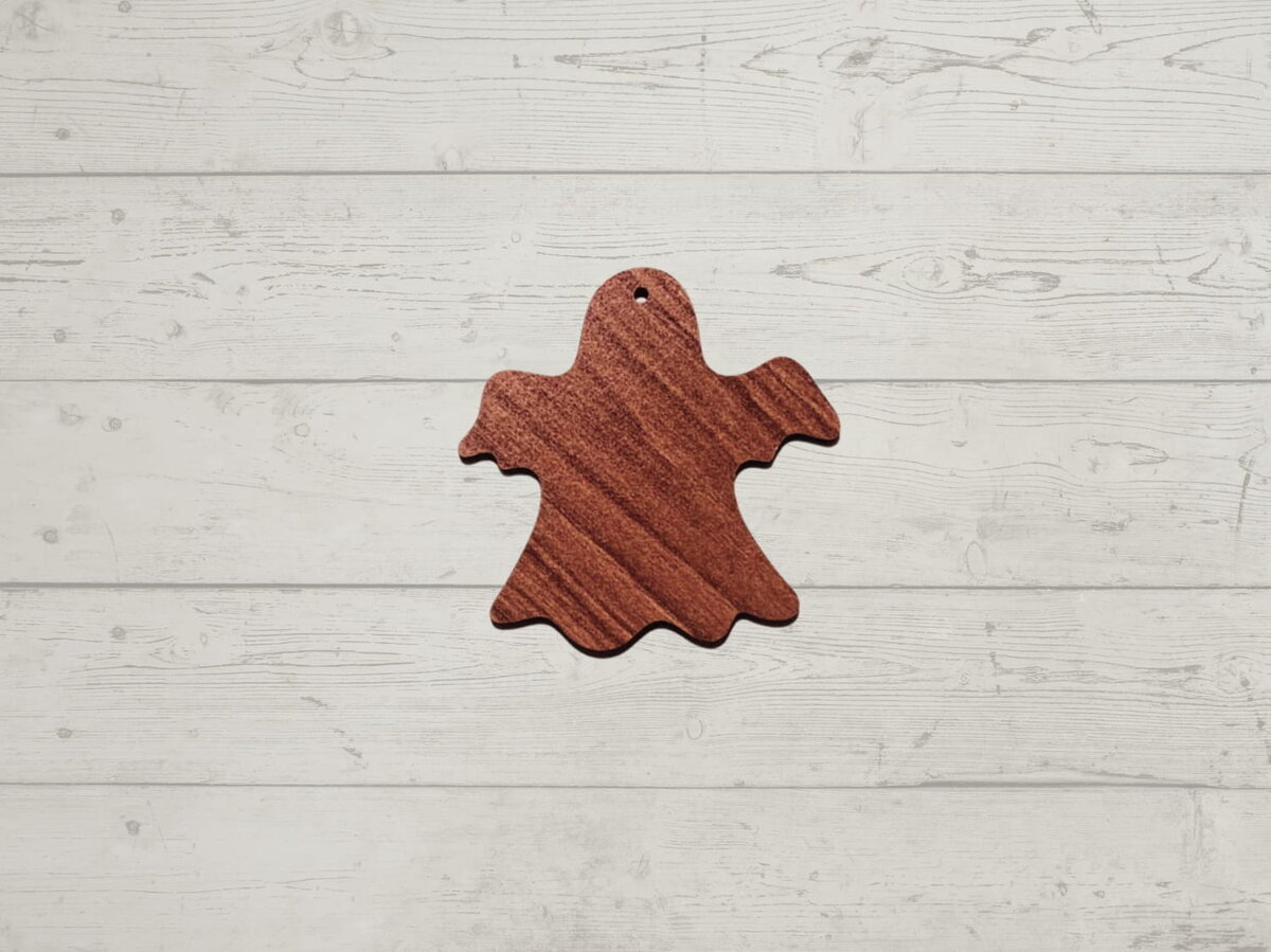 Intra απο ξύλο plywood 3mm-4mm πάχος - Κενό ξύλινο κόψιμο αποκριών σε σχήμα φαντάσματος Δίασταση 30x30 cm Intraeaxys-078yzvjo