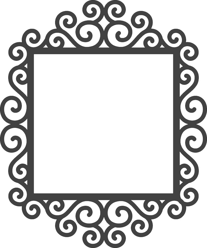 Intra απο ξύλο plywood 3mm-4mm πάχος - Swirly πλαίσιο Δίασταση 30x30 cm Intraeaxys-d1lpj6om