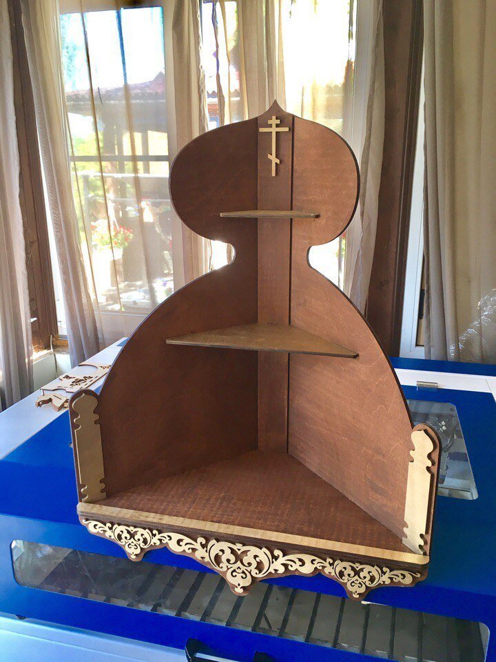 Intra απο ξύλο plywood 3mm-4mm πάχος - Polka Dlya Ikon 1 Δίασταση 30x30 cm Intraeaxys-67w8zl72