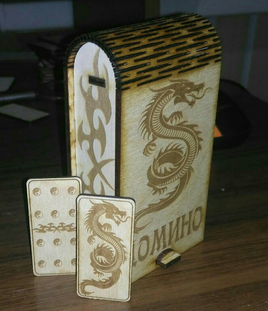 Intra απο ξύλο plywood 3mm-4mm πάχος - D O M I N O 3D Puzzle Δίασταση 30x30 cm Intraeaxys-lop05k1w