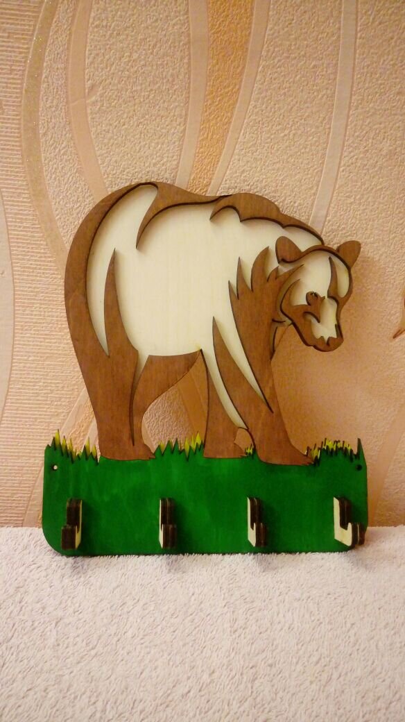 Intra απο ξύλο plywood 3mm-4mm πάχος - Klyuchnitsa Medved Δίασταση 30x30 cm Intraeaxys-r1zenp1l