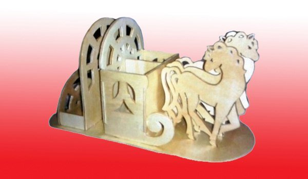 Intra απο ξύλο plywood 3mm-4mm πάχος - Σταθείτε ρωσική τρόικα Δίασταση 30x30 cm Intraeaxys-d1lrvp1m