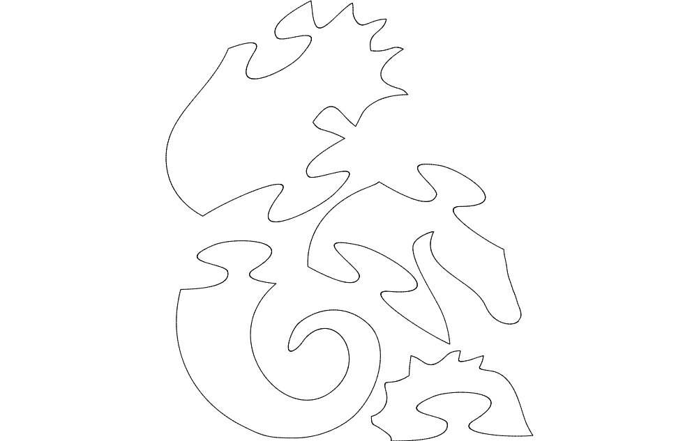 Intra απο ξύλο plywood 3mm-4mm πάχος - Παζλ Seahorse Δίασταση 30x30 cm Intraeaxys-ro66wmox