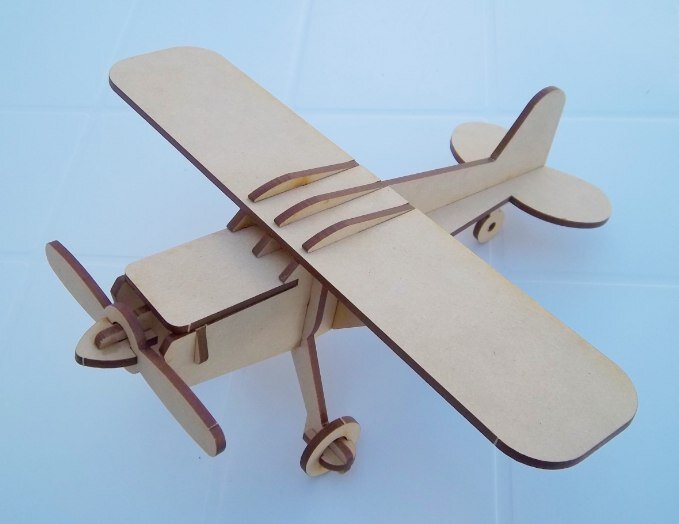 Intra απο ξύλο plywood 3mm-4mm πάχος - Cessna 3d μοντέλο Δίασταση 30x30 cm Intraeaxys-eo4p0doj