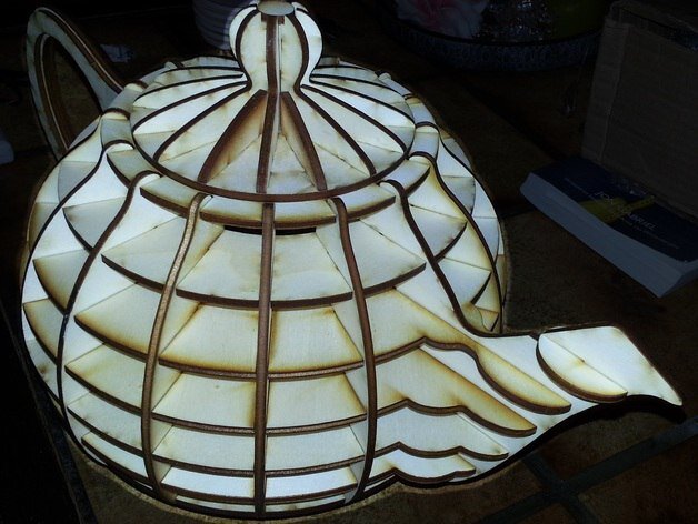 Intra απο ξύλο plywood 3mm-4mm πάχος - Τσαγιέρα x16 Δίασταση 30x30 cm Intraeaxys-pokz4doj