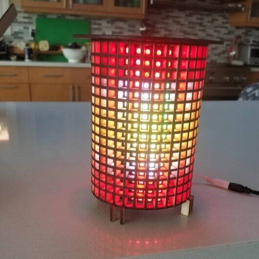 Intra απο ξύλο plywood 3mm-4mm πάχος - Λάμπα Matrix Δίασταση 30x30 cm Intraeaxys-r1z24em1