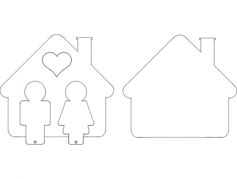 Intra απο ξύλο plywood 3mm-4mm πάχος - Ev Anahtarlık Δίασταση 30x30 cm Intraeaxys-eo2v0318