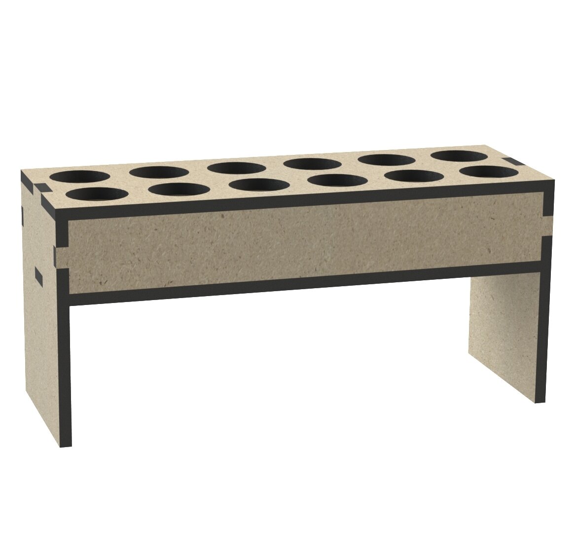 Intra απο ξύλο plywood 3mm-4mm πάχος - Ράφι μπαχαρικών για μπαχαρικά Organizer Δίασταση 30x30 cm Intraeaxys-67wl0081