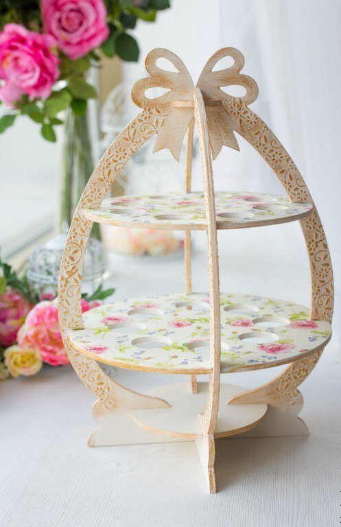 Intra απο ξύλο plywood 3mm-4mm πάχος - Podstavka Na 8 Yaits S Bantikom 3mm Δίασταση 30x30 cm Intraeaxys-075w0p7z