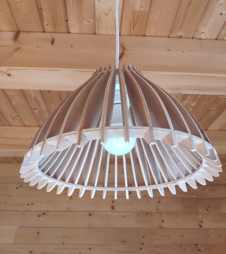 Intra απο ξύλο plywood 3mm-4mm πάχος - Μινιμαλιστικό Φωτιστικό Οροφής 4mm Δίασταση 30x30 cm Intraeaxys-078y0eqo