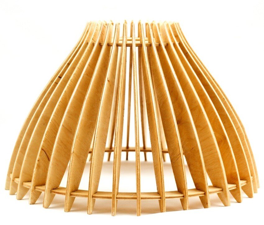 Intra απο ξύλο plywood 3mm-4mm πάχος - Κρεμαστό φωτιστικό από κόντρα πλακέ 4mm Δίασταση 30x30 cm Intraeaxys-m1d6pre7