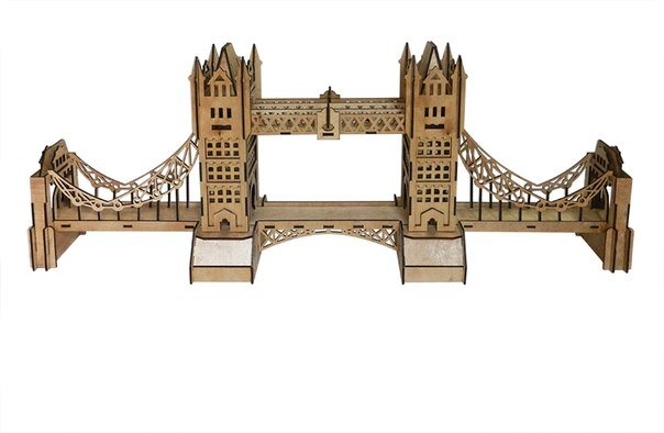 Intra απο ξύλο plywood 3mm-4mm πάχος - Tauerskiy Most Δίασταση 30x30 cm Intraeaxys-6o3x4ron