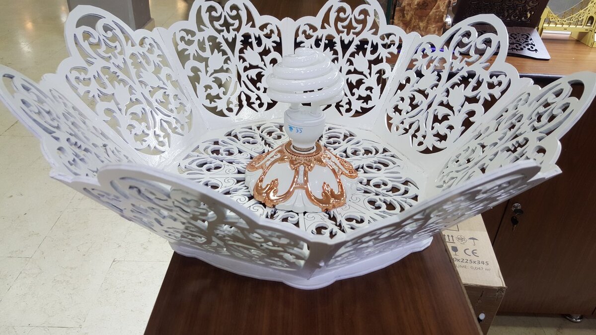 Intra απο ξύλο plywood 3mm-4mm πάχος - Διακοσμητικό πρότυπο σκιάς λάμπας Δίασταση 30x30 cm Intraeaxys-p7ymg627