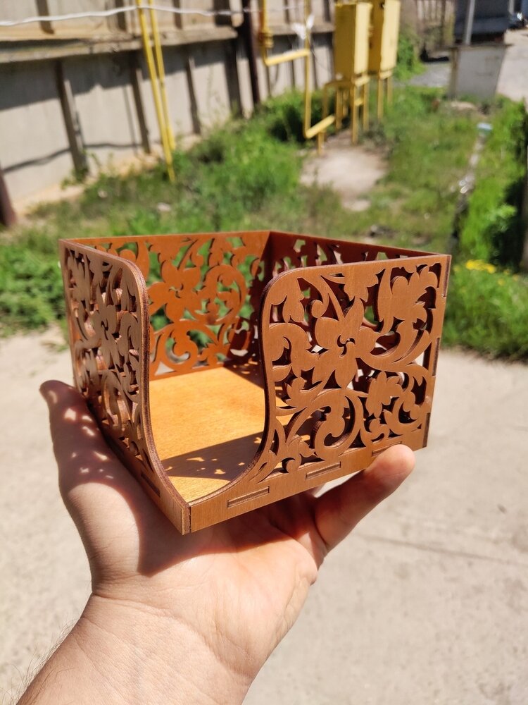 Intra απο ξύλο plywood 3mm-4mm πάχος - Θήκη χαρτοπετσέτας 3mm Δίασταση 30x30 cm Intraeaxys-075ylz8o