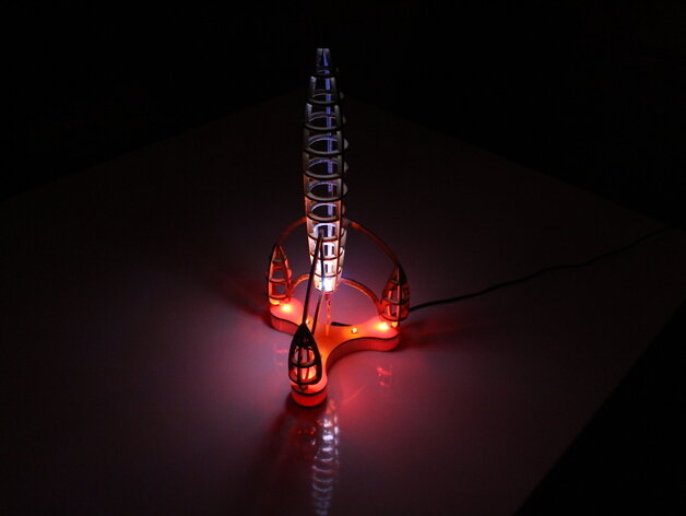 Intra απο ξύλο plywood 3mm-4mm πάχος - Διαστημικός πύραυλος Δίασταση 30x30 cm Intraeaxys-r1zklw1l