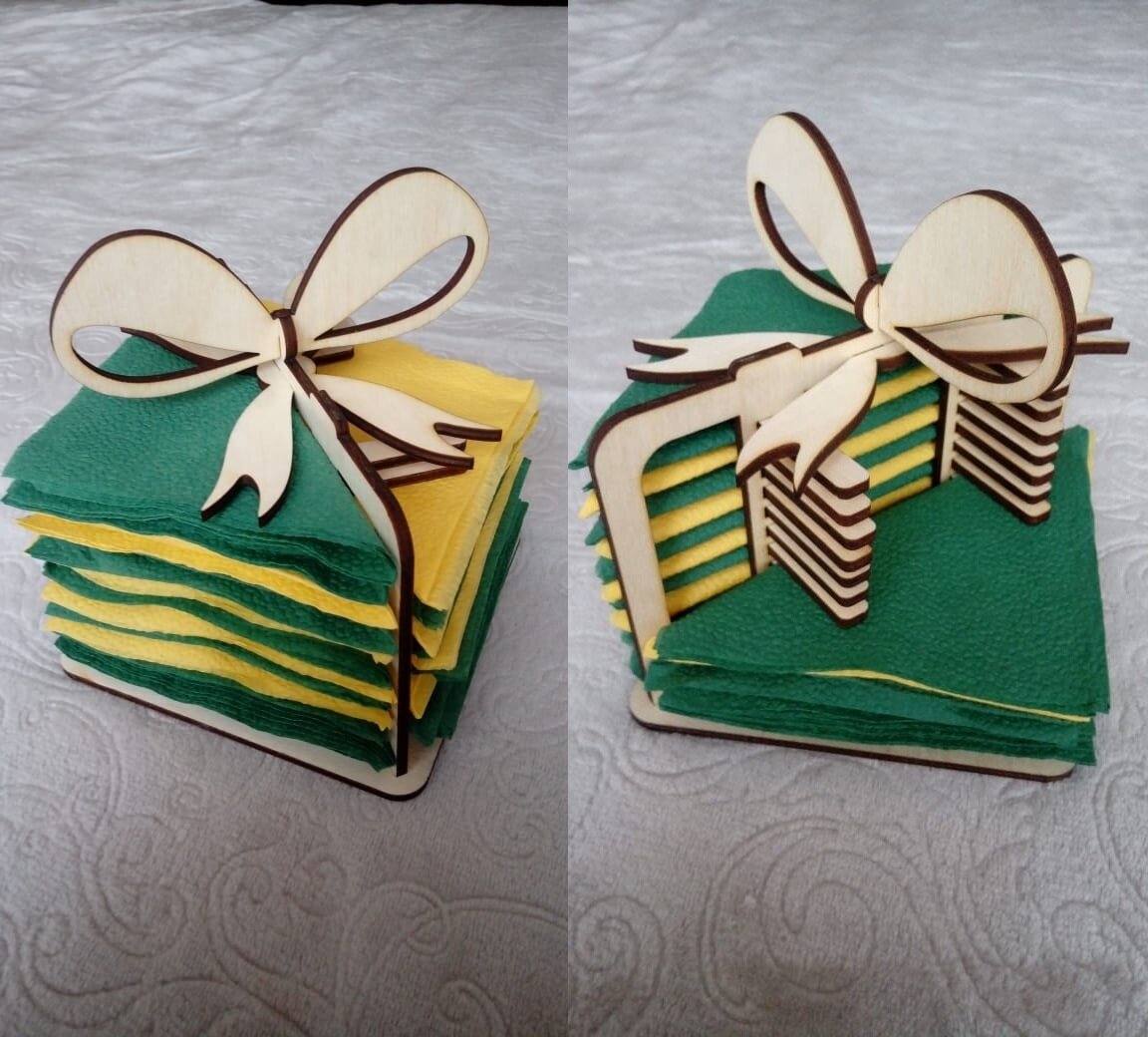 Intra απο ξύλο plywood 3mm-4mm πάχος - Δώρο θήκης χαρτοπετσέτας Δίασταση 30x30 cm Intraeaxys-6o3yvx37