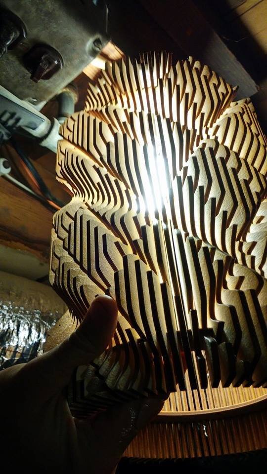 Intra απο ξύλο plywood 3mm-4mm πάχος - Λάμπα Lava 3 4mm Δίασταση 30x30 cm Intraeaxys-qom4vro3