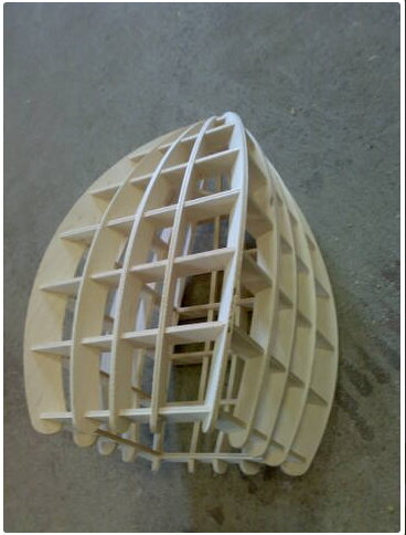 Intra απο ξύλο plywood 3mm-4mm πάχος - Τετράγωνο φωτιστικό Δίασταση 30x30 cm Intraeaxys-voqkx6o2