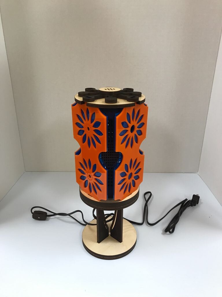 Intra απο ξύλο plywood 3mm-4mm πάχος - Σχέδια δρομολογητή CNC Laser Color With Shadows Δίασταση 30x30 cm Intraeaxys-zo95n41k