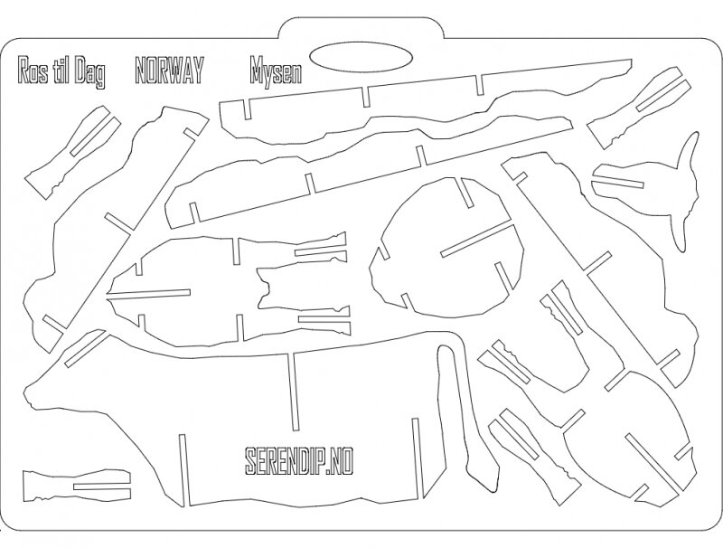 Intra απο ξύλο plywood 3mm-4mm πάχος - Vache 3d (Αγελάδα) Δίασταση 30x30 cm Intraeaxys-51rp4ro6