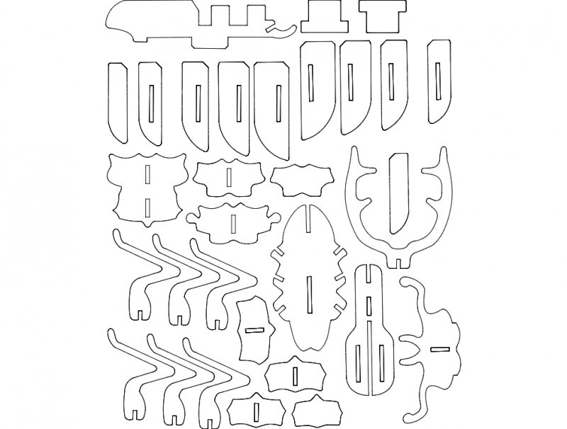 Intra απο ξύλο plywood 3mm-4mm πάχος - Εσκαραβέλο Δίασταση 30x30 cm Intraeaxys-voqv8j12