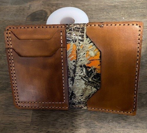 Intra απο ξύλο plywood 3mm-4mm πάχος - Δερμάτινο μινιμαλιστικό πορτοφόλι Δίασταση 30x30 cm Intraeaxys-075y26po