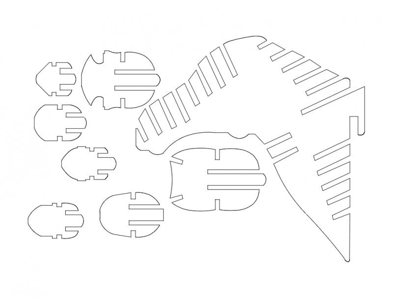 Intra απο ξύλο plywood 3mm-4mm πάχος - Alce Δίασταση 30x30 cm Intraeaxys-m1dnkyok