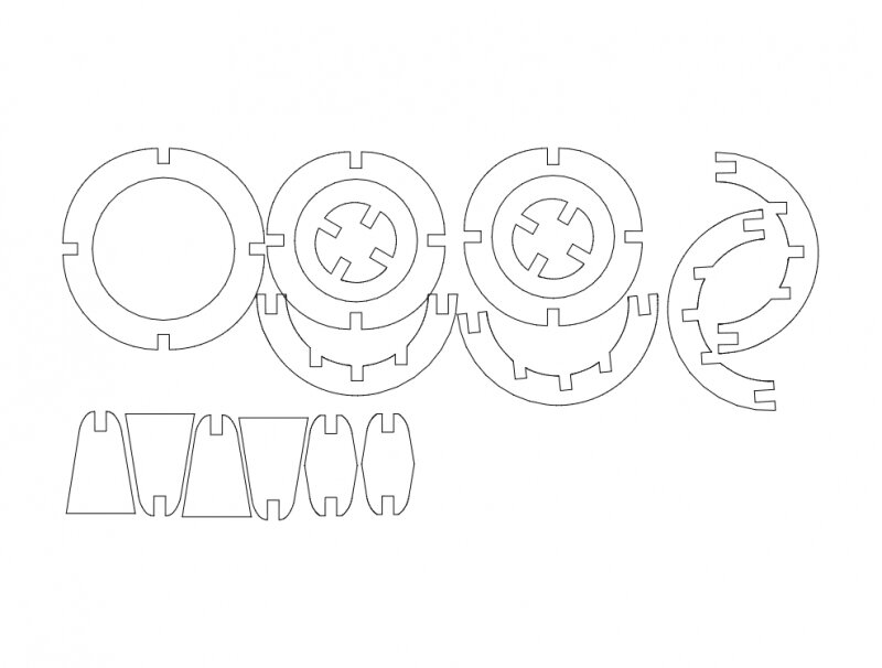 Intra απο ξύλο plywood 3mm-4mm πάχος - Σφαίρα Δίασταση 30x30 cm Intraeaxys-p7ye4r1q