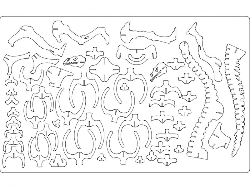 Intra απο ξύλο plywood 3mm-4mm πάχος - Dinozaur Duzy Δίασταση 30x30 cm Intraeaxys-e1gl0x7l