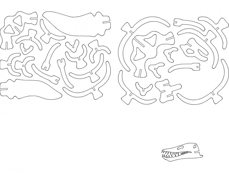 Intra απο ξύλο plywood 3mm-4mm πάχος - Plesisaur Δίασταση 30x30 cm Intraeaxys-r1zdnn7l