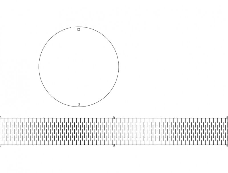 Intra απο ξύλο plywood 3mm-4mm πάχος - Caixa Redonda Δίασταση 30x30 cm Intraeaxys-eoxd4q7z