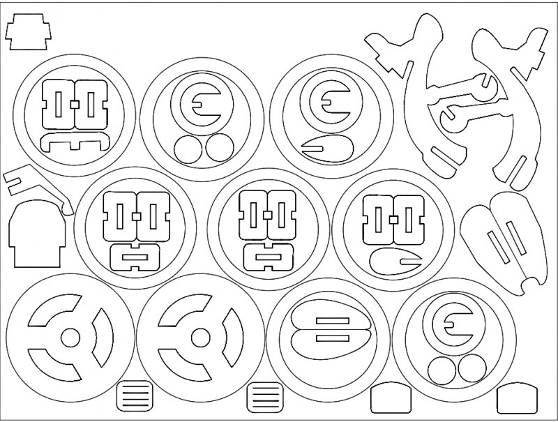 Intra απο ξύλο plywood 3mm-4mm πάχος - Harley 2 Δίασταση 30x30 cm Intraeaxys-51rz6d76