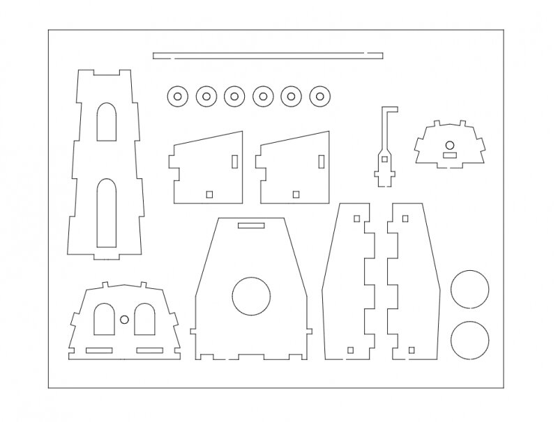 Intra απο ξύλο plywood 3mm-4mm πάχος - Ανεμόμυλος Μέρος 4 Δίασταση 30x30 cm Intraeaxys-qomk8573