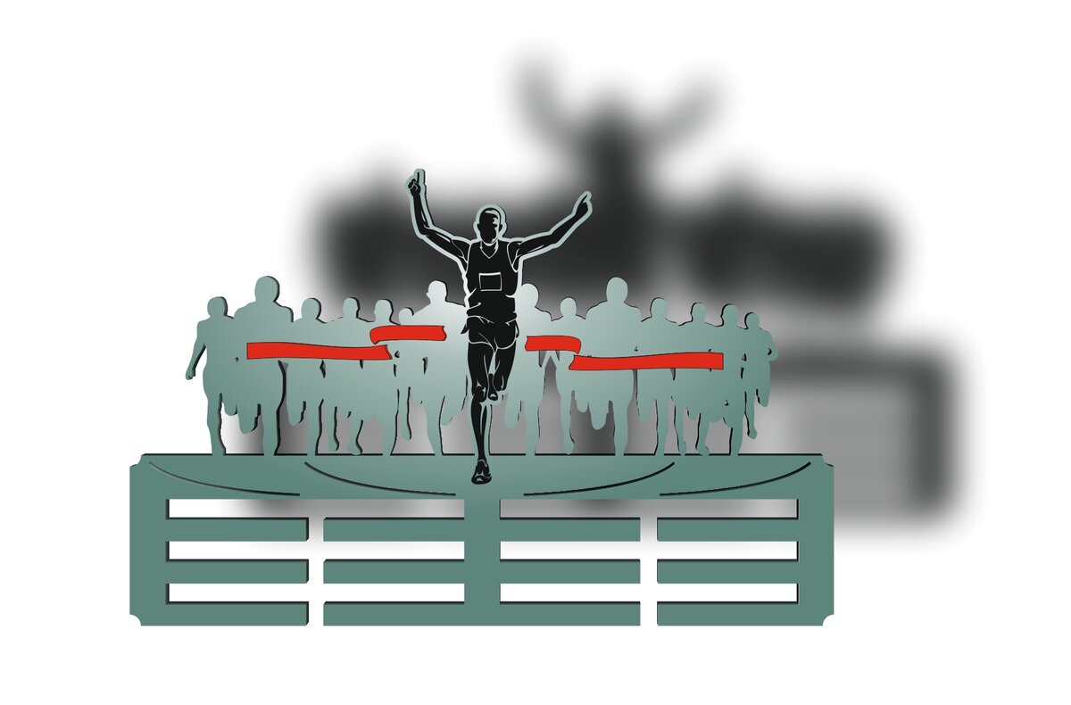 Intra απο ξύλο plywood 3mm-4mm πάχος - Κάτοχος Μεταλλίων Τρεξίματος Μαραθωνίου Δίασταση 30x30 cm Intraeaxys-075y960o