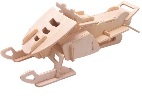 Intra απο ξύλο plywood 3mm-4mm πάχος - Snowmobile Model Flat Δίασταση 30x30 cm Intraeaxys-lopm53ow