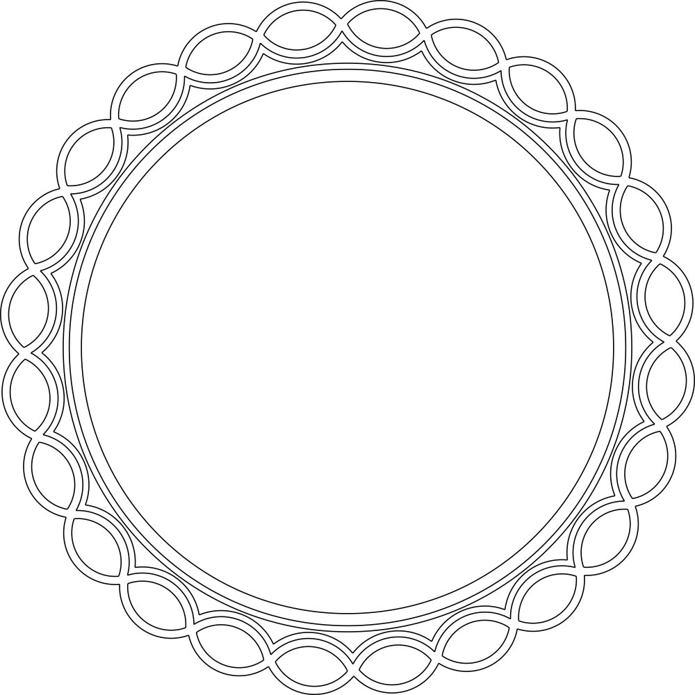 Intra απο ξύλο plywood 3mm-4mm πάχος - Κυκλικό πλαίσιο καθρέφτη Δίασταση 30x30 cm Intraeaxys-eo0ekg1g