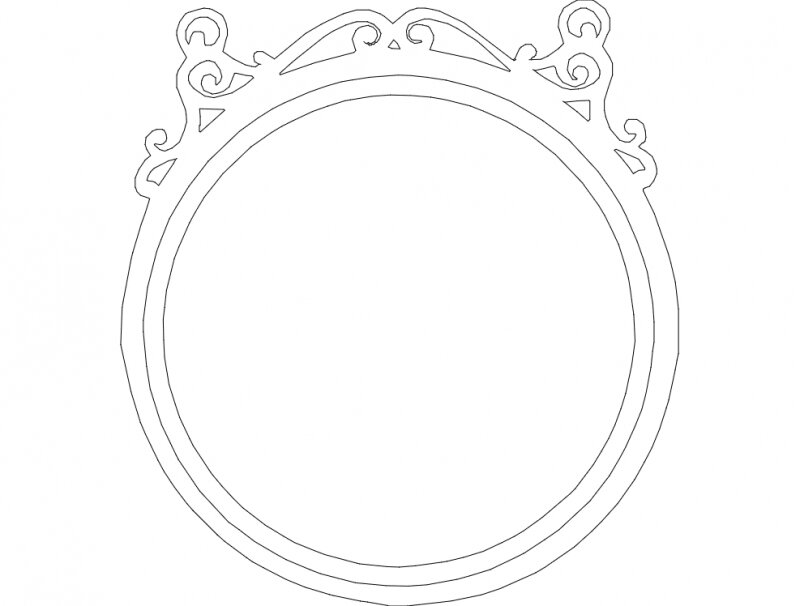 Intra απο ξύλο plywood 3mm-4mm πάχος - Πλαίσιο καθρέφτη Στρογγυλό Δίασταση 30x30 cm Intraeaxys-eo0l9gog