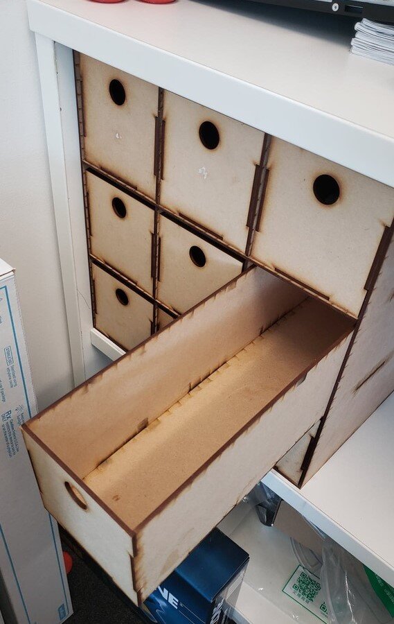 Intra απο ξύλο plywood 3mm-4mm πάχος - 9 Organizer αποθήκευσης συρταριών Δίασταση 30x30 cm Intraeaxys-eo0qr201