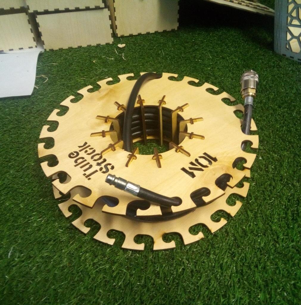 Intra απο ξύλο plywood 3mm-4mm πάχος - Καρούλι λάστιχου αέρα Δίασταση 30x30 cm Intraeaxys-qommx88o