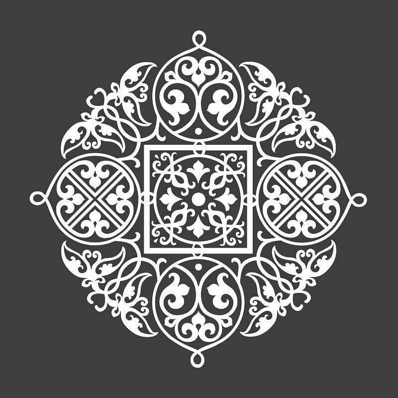 Intra απο ξύλο plywood 3mm-4mm πάχος - Διακοσμητικό σχέδιο κύκλου CNC Δίασταση 30x30 cm Intraeaxys-pok3q397