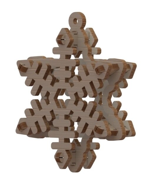 Intra απο ξύλο plywood 3mm-4mm πάχος - Νιφάδα χιονιού Δίασταση 30x30 cm Intraeaxys-e1gkp0yo