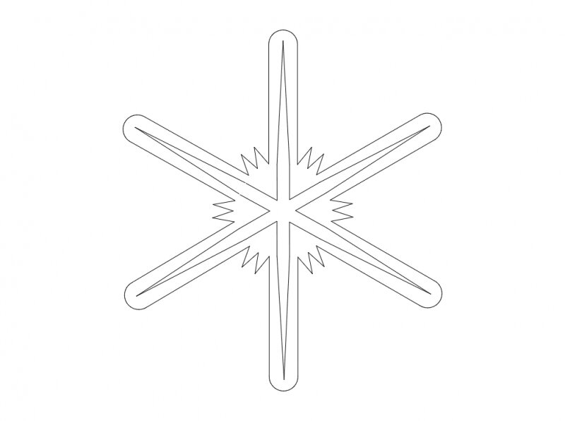 Intra απο ξύλο plywood 3mm-4mm πάχος - Νιφάδες χιονιού σιλουέτα διάνυσμα Δίασταση 30x30 cm Intraeaxys-67wp5mo2