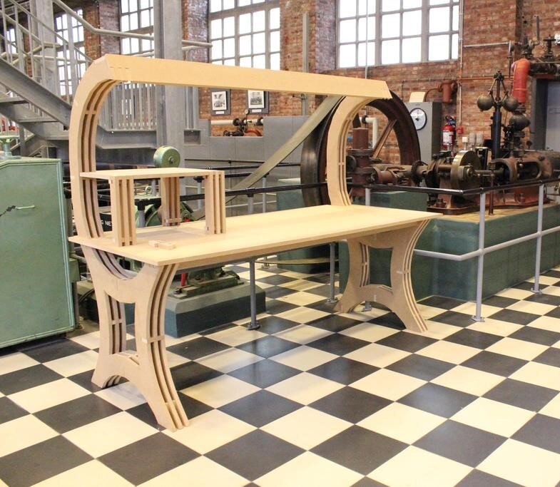 Intra απο ξύλο plywood 3mm-4mm πάχος - Τραπέζι συγκόλλησης Γραφείο εργασίας Δίασταση 30x30 cm Intraeaxys-pok326j7