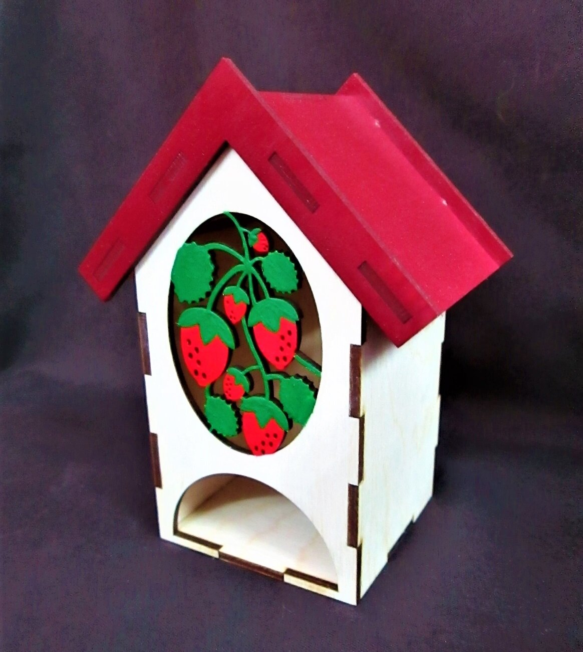 Intra απο ξύλο plywood 3mm-4mm πάχος - Δοχείο θήκης για φακελάκια τσαγιού Δίασταση 30x30 cm Intraeaxys-eo0qx401