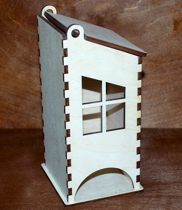 Intra απο ξύλο plywood 3mm-4mm πάχος - Θήκη για φακελάκι τσαγιού Δίασταση 30x30 cm Intraeaxys-6o3yzxk7