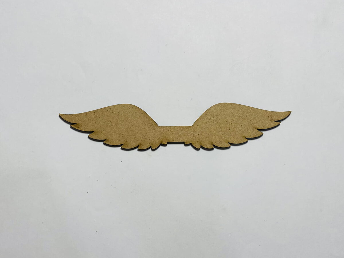 Intra απο ξύλο plywood 3mm-4mm πάχος - Angel Wings Ξύλο σχήμα για χειροτεχνία Δίασταση 30x30 cm Intraeaxys-eoxlr6xo