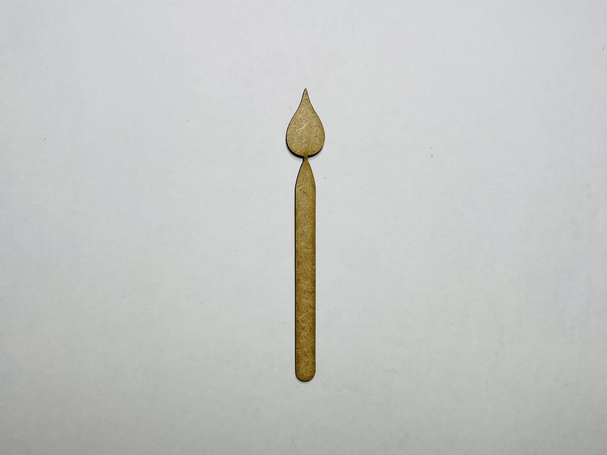 Intra απο ξύλο plywood 3mm-4mm πάχος - Ξύλινο κερί γενεθλίων σε σχήμα ημιτελούς κοπής Δίασταση 30x30 cm Intraeaxys-eo20dqm7