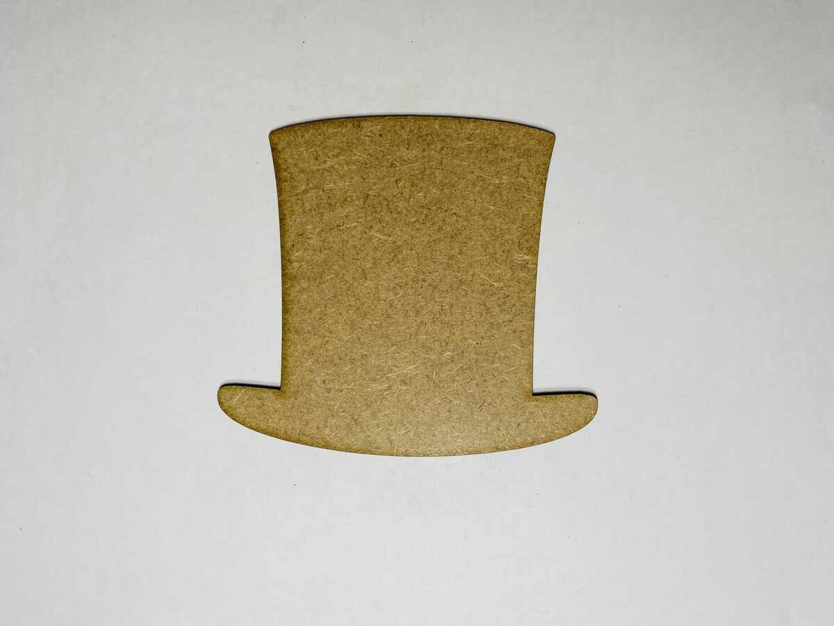 Intra απο ξύλο plywood 3mm-4mm πάχος - Σχήμα κοπής καπέλου από ξύλο Abraham Lincoln Δίασταση 30x30 cm Intraeaxys-6o3y2mk7