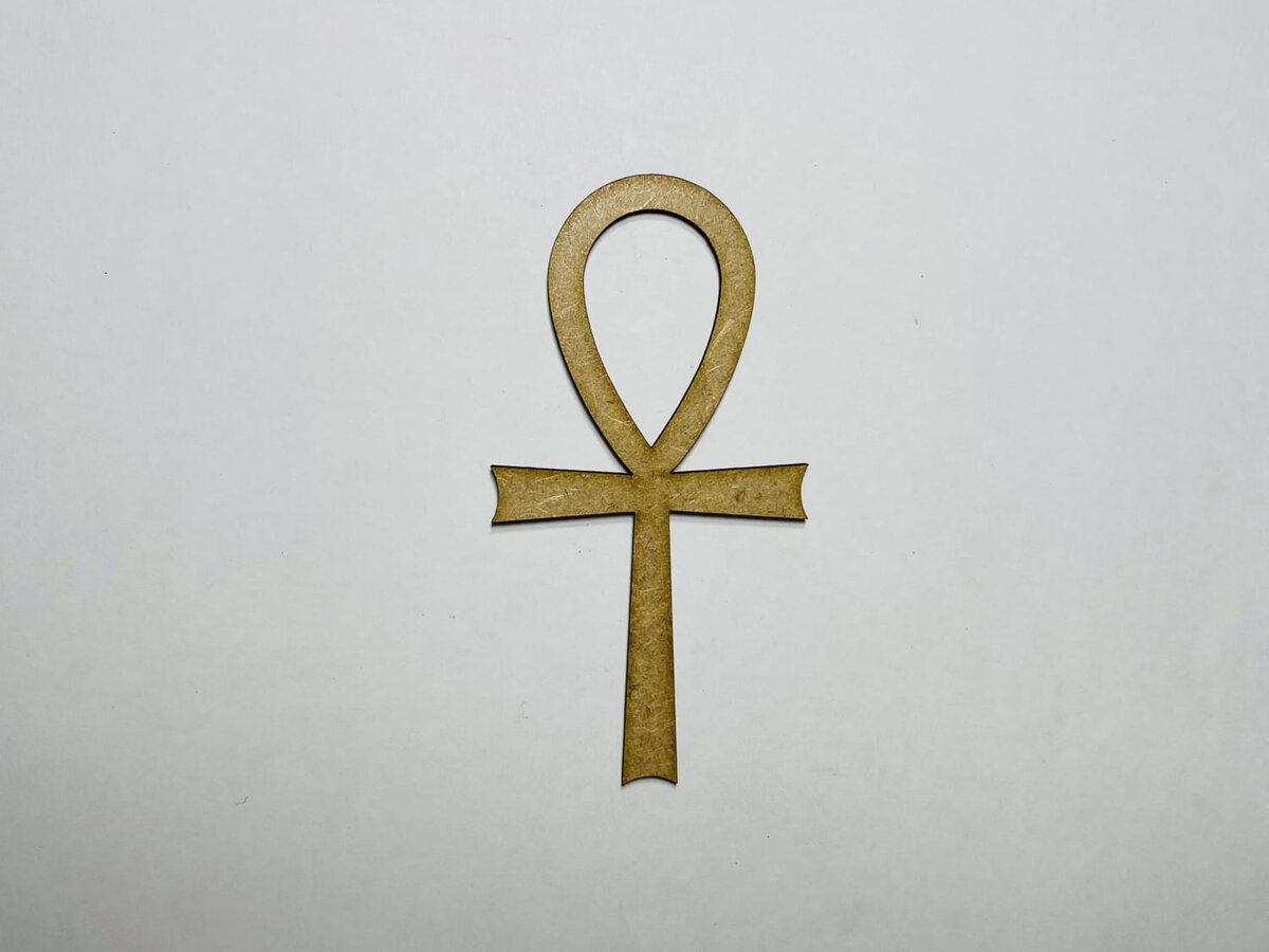 Intra απο ξύλο plywood 3mm-4mm πάχος - Ξύλινη κοπή Ankh Shape Δίασταση 30x30 cm Intraeaxys-zo9yqrr7