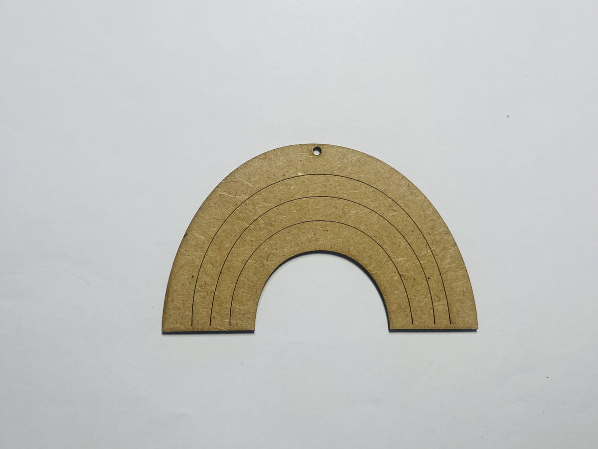 Intra απο ξύλο plywood 3mm-4mm πάχος - Κοπή ξύλου σε σχήμα ουράνιου τόξου Δίασταση 30x30 cm Intraeaxys-67wlvwm1